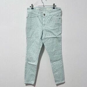Pilcro by‎ Anthropologie Green Striped Pants 28